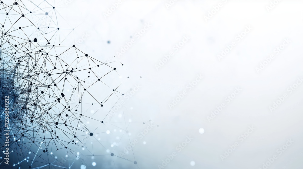 Leinwandbilder Digital background perfect for tech processes, neural networks, artificial intelligence, data transfer and security, ai generated background for digital storage, multimedia presentations