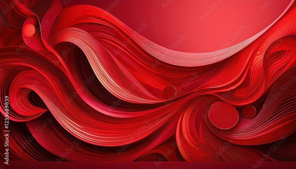 Poster vibrant abstract red wallpaper bold shapes and patterns create a striking red backdrop with an energ