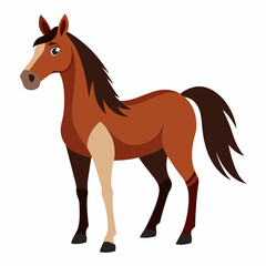 Obraz premium Horse Artwork Isolated on White