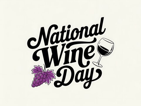 National Wine Day celebration graphic design