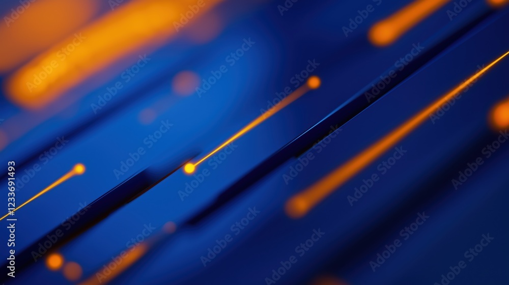 Aufkleber Digital background perfect for tech processes, neural networks, artificial intelligence, data transfer and security, ai generated background for digital storage, multimedia presentations