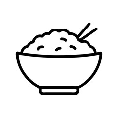 rice bowl icon design