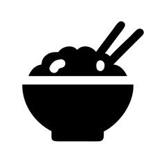 rice bowl icon design