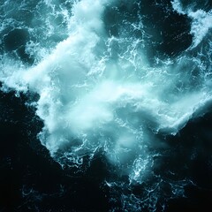 Abstract Teal Water Texture