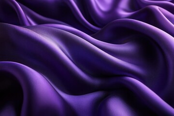 Obraz premium Elegant purple fabric draping softly with smooth waves