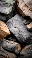 Dark Grey   Brown Rough Rock Texture Background