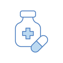 Obraz premium Medicine Bottle icon design stock illustration
