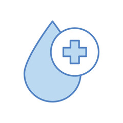 Fototapeta premium Blood Test icon design stock illustration