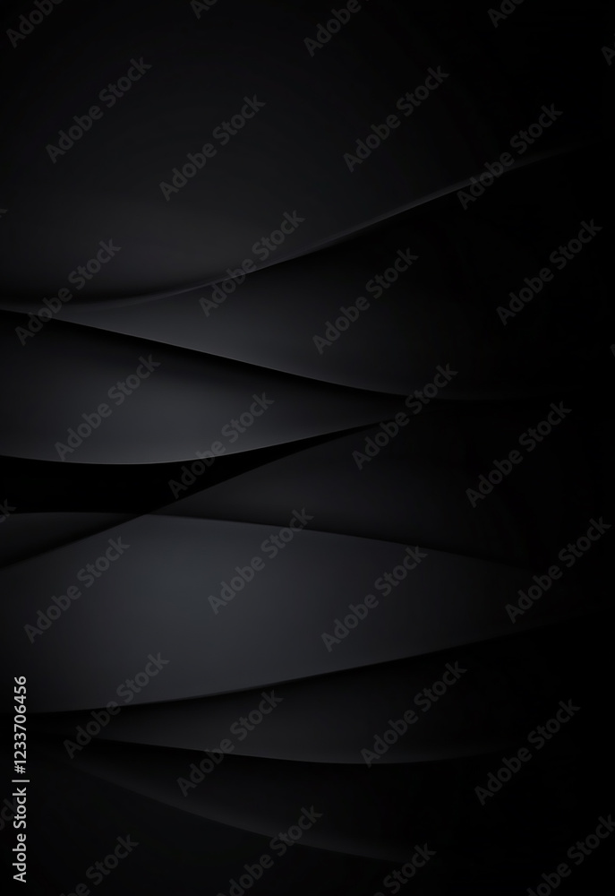 Poster abstract black wave pattern background abstract black wave futuristic background