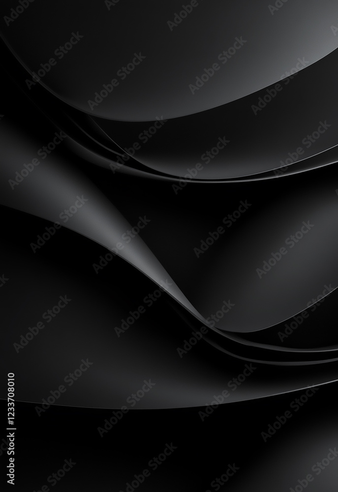 Poster abstract black pattern and dynamic background poster luxurious black lines on a gradient background.