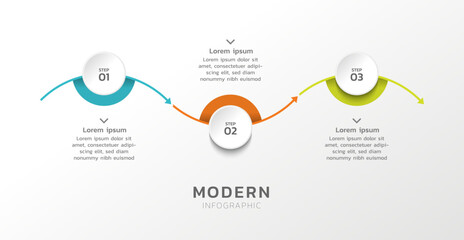 Presentation business infographic template colorful design