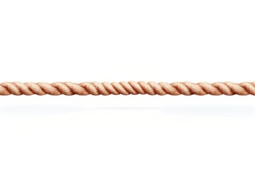 Rope rope brown white background.
