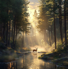 deer in the forest