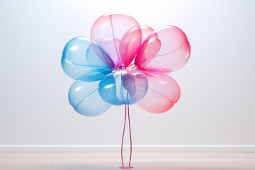 A Dance of Colorful Glass Flowers Vibrant Glass Petals on Dark Canvas Macro Marvels of Color and Light