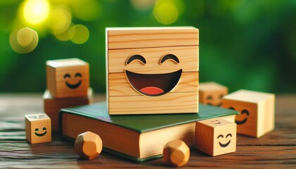 Smiling emoji happy and cheerful, representing summer vibes, joy, and fun in a cute cartoon style.