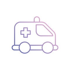 Obraz premium Ambulance icon design stock illustration