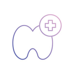 Teeth icon design stock illustration