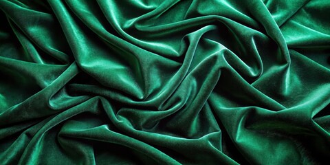 Obraz premium fabric patterns, close-up, surface view, velvet fabric, fabric texture, luxurious fabric, interior design element, dark green velvet, silk, satin, fabric, textile, texture, material, cloth, smooth, lu