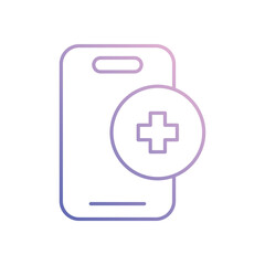 Obraz premium Medical App icon design stock illustration