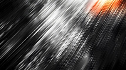 Abstract motion blur of metallic silver and gray dynamic light streaks and swirls