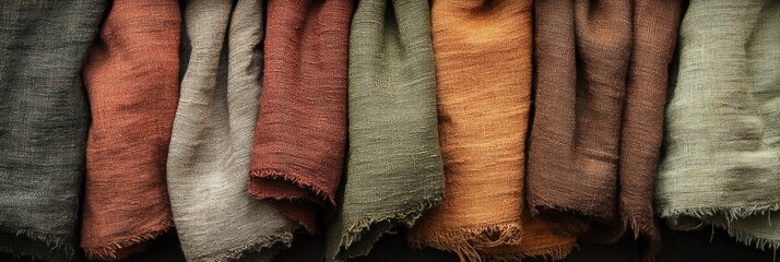 Earthy Hues: A Collection of Textured Linen Fabrics