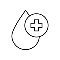 Blood Test icon design stock illustration