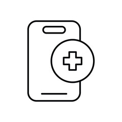 Medical App icon design stock illustration