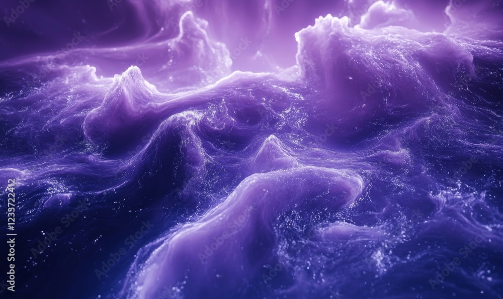 Poster abstract purple background with a mesmerizing swirl of color, creating a sense of depth and movement