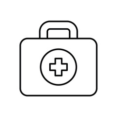 Medical Box icon design stock illustration