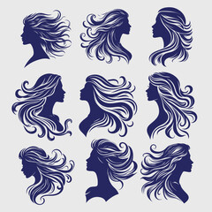 woman silhouette vector art pack