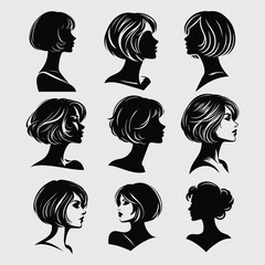 woman silhouette vector art pack