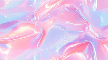 Fototapeta premium Abstract fluid 3d renders holographic iridescent neon curved waves in motion light dynamic background. 3d render of colorful abstract waves, glowing light effect on a dark background, glowing fluid