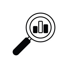 Search Analytics vector icon