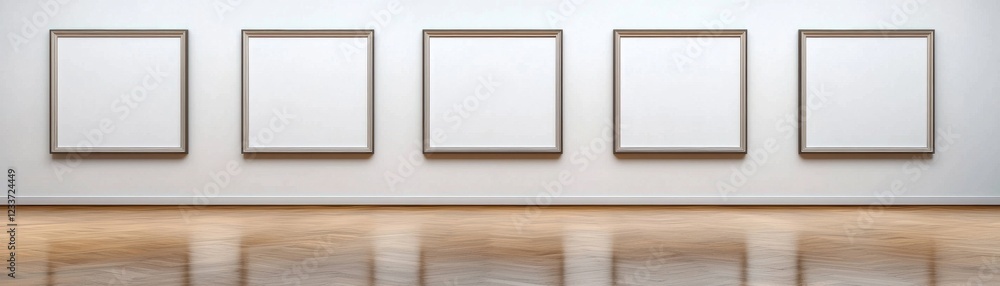 Poster empty gallery space ready for artwork display and creativity.