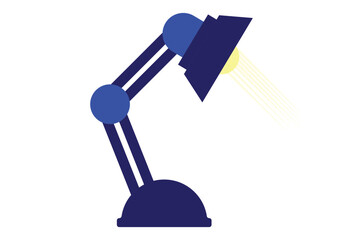 illustration of a lamp on white background