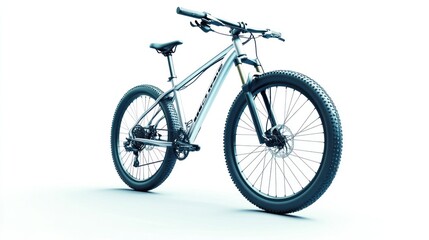 Fototapeta premium Mountain bike studio shot, white background, isolated, product shot
