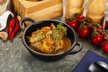 Yellow THai curry with beef