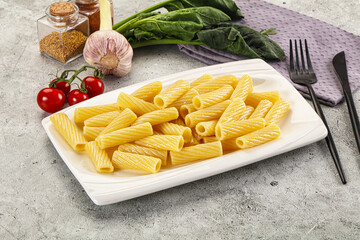 Italian cuisine - cooked pasta tortiglioni