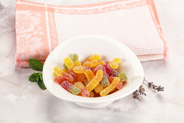 Sweet and sour marmalade worms