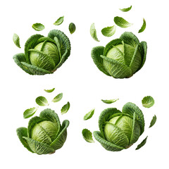 Fresh Cabbage PNG - Transparent Background File.