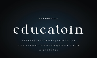 Elegant font alphabet logo. Typography Beauty fashion luxury classic letters serif fonts decorative wedding vintage retro logos. vector illustration