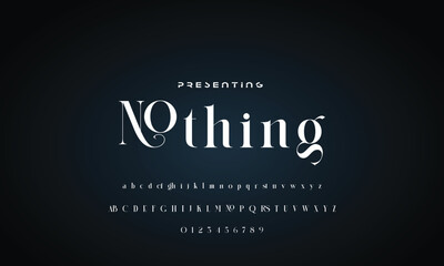 Elegant font alphabet logo. Typography Beauty fashion luxury classic letters serif fonts decorative wedding vintage retro logos. vector illustration