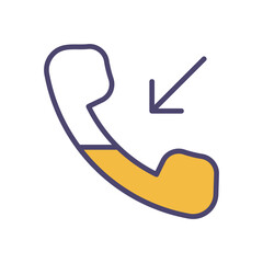 Incomming Call icon. Userinter face icon design. vector graphic
