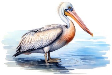 Obraz premium Beach pelican drawing animal.