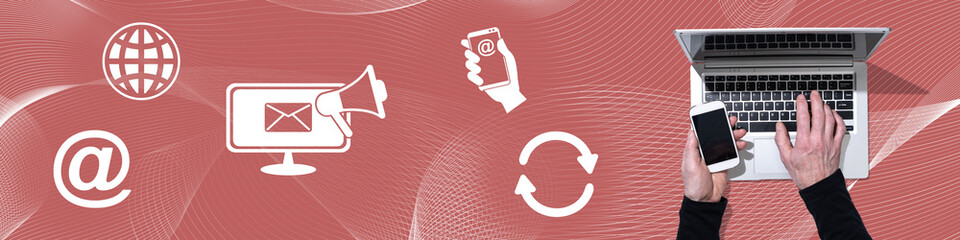 Concept of email marketing
