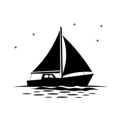 sailing boat on the sea