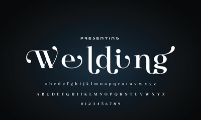 Elegant font alphabet logo. Typography Beauty fashion luxury classic letters serif fonts decorative wedding vintage retro logos. vector illustration