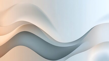 Fototapeta premium Abstract Wave Pattern Soft Hues Background Design