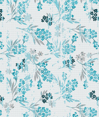 Modern Floral Leaf Design for Textile and Wallpaper