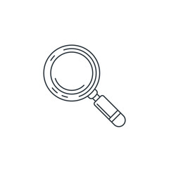 Magnifying Glass icon symbol vector illustration isolated on white background
